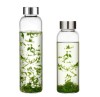 500mlHot Handmade Borosilicate Glass Drinking Bottle WIth Screw Lid