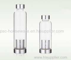 550ml Handblown Tea Infuser Bottle Glass Made