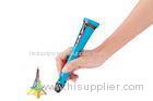 Professional Blue Drawing 3D Printer Pen With Pen Holder DC 12V 3A