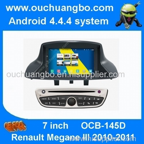 Ouchuangbo android 4.4 audio DVD gps radio Renault Megane III 2010-2011