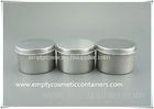 Portable 80 Ml White Aluminium Cosmetic Jars For Hair Care Cream