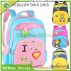 2016 fashion Mini DIY Puzzle backpack with silicone mat