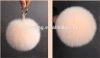 Hot sale fox fur ball fur pom po keychain pendant bag and key ring decoration