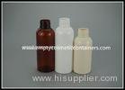 Clear Round Plastic Cylinder Bottles with Flip Top Cap 110ml PET