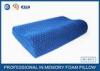 Anti-Snore Wave Shaped Contoured Memory Foam Bed Pillow With Cotton Velvet