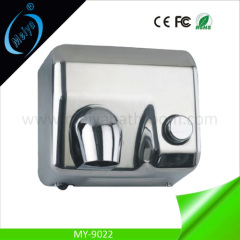 automatic sensor stainless steel hand dryer with button