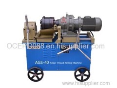 Rebar thread rolling machine