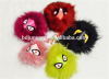 Customize monster fur keychain handmade monster pendant fur monster face