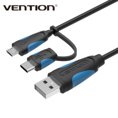 Vention Newest Android Charger Data Cable With Type C Adapter