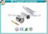 Silver FME Jack Female Crimp Connector Free Hanging For RG174 Cable