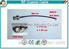 High Performance Male Female Rf Coaxial Cable RG174 With MMCX Connector Series