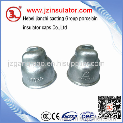 U70 steel cap for toughened glass insulator