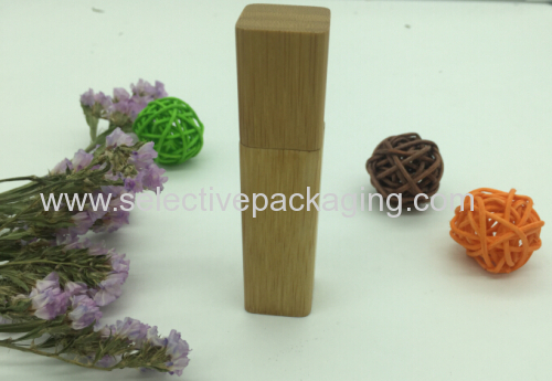 eco-friendly bamboo lip stick aluminum lip stick container