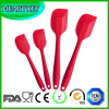 Premium Silicone Spatula Set of 4 with Hygienic Solid Coating - Bonus 101 Cooking Tips