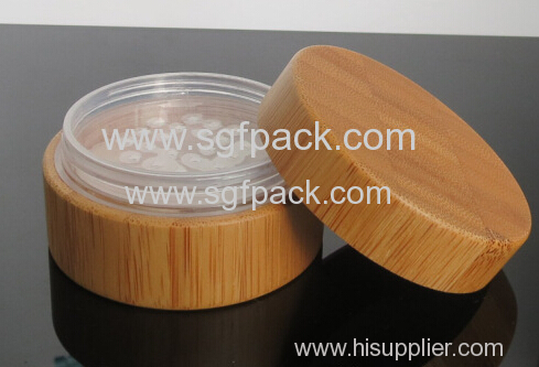 bamboo cosmetic cosmetic container bamboo wooden packaging glass inner lotion bottle glass cream jar