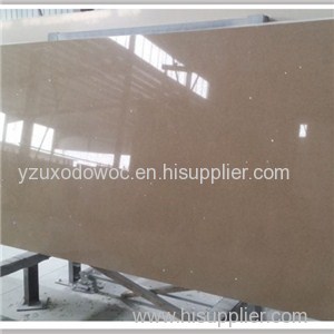 Big Slab Artificial Sparkle Brown Quartz Stone