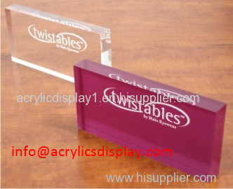 Beautiful acrylic paperweight display