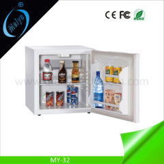 32L glass door hotel minibar wood door mini bar freezer