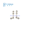 Titanium Mini L-shaped Plate 110° for Maxillofacial Surgery thickness 1.0mm 4 holes with bridge