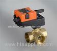 3 Way Mini Spring Return Motorized Brass Ball Valve for Automatic Control