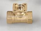 HVAC And Cold / Hot Water Treatment Motorized 3 Way Ball Valve PN20