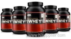 Gold standard 100 % whey protein and protein isolates