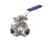 Ball Valve AISI316 3 Way