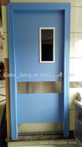 Latest launched hospital door fireproof and antibacterial doors swing open bed-ward's door