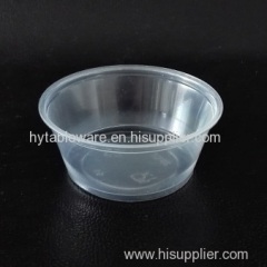 3.25 oz translucent PP Souffle Cup / Portion Cup /Sauce cup with PET lid - 2500 / Case