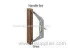 Standard Aluminum Window Frame Extrusions Aluminum Profiles For Tile Trim / Wardrobe