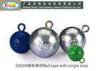 85G ball with single-loop sinkers fishing lead weight die casting fishing lead sinker