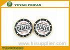 Classical Metal poker chips White Background Golden In Back Side