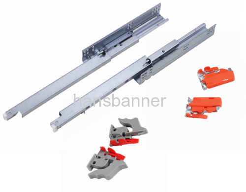 full extension concealed soft close drawer slide with clips