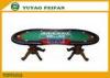 Entertainment Texas Holdem Poker Table 10 Players Cup Holders