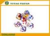 6 Side Round Corner Coolest Dice Sets Transparent Color Multicolor Dot