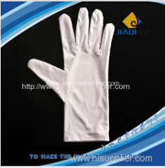 White Microfiber Jewel Gloves