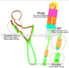 Flying Rocket Rubber Band Sling Shot Arrow Toy