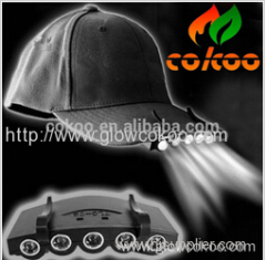 baseball led cap with light / 5 led cap light / led cap