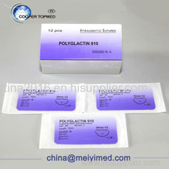 Absorbable Sterile sutures Vicril /Polyglactin 910 factoryfrom china