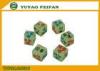 Funny Acrylic Noctilucence Custom Six Sided Dice For KTV Game 20mm