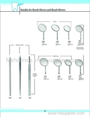 Mirror and Handle dental for surgeries