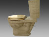 Beige Travertine Stone Toilet