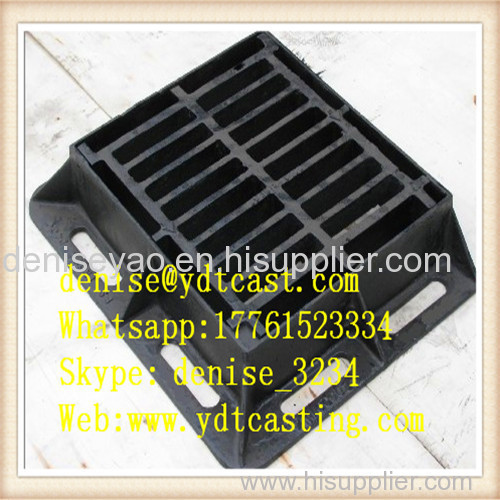 Rectangular Cast iron gully grates ISO9001:2000 cast iron grill grate