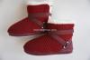 Ms red warm indoor short boots