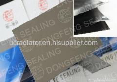 Reinforced graphite composite sheet flange gasket material