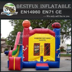 4 in 1 sports bouncer slide inflatable combo