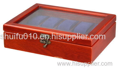 Large High Quality Watch Box for 10 Watches with Glass Display