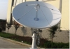 2.4m prime focus aluminum C/Ku band manual & motorized clear TVRO Receive only antenna dish