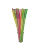 8mm / 43cm Extra long flexible neon straws plastic artistic straw 17&quot; length