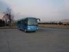 Battery Powered Small Public City Bus Blue 100 km / H 26 Passenger Leaf Springs